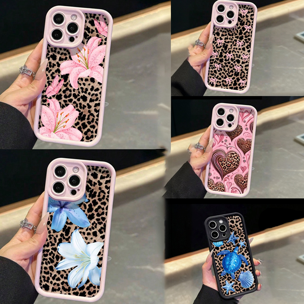 Plants X - Casing Ponsel Motif Leopard dengan Pola