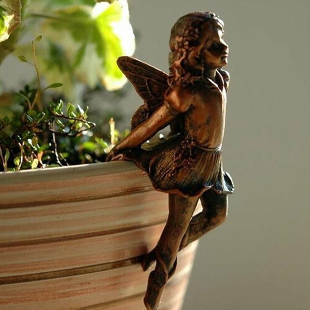 Plant Parents - Patung Peri Miniatur Penghias Pot Tanaman,