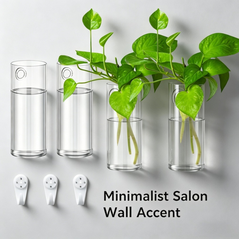 Plant Parents - 3/6 Paket Vas Dinding Kaca Kreatif,