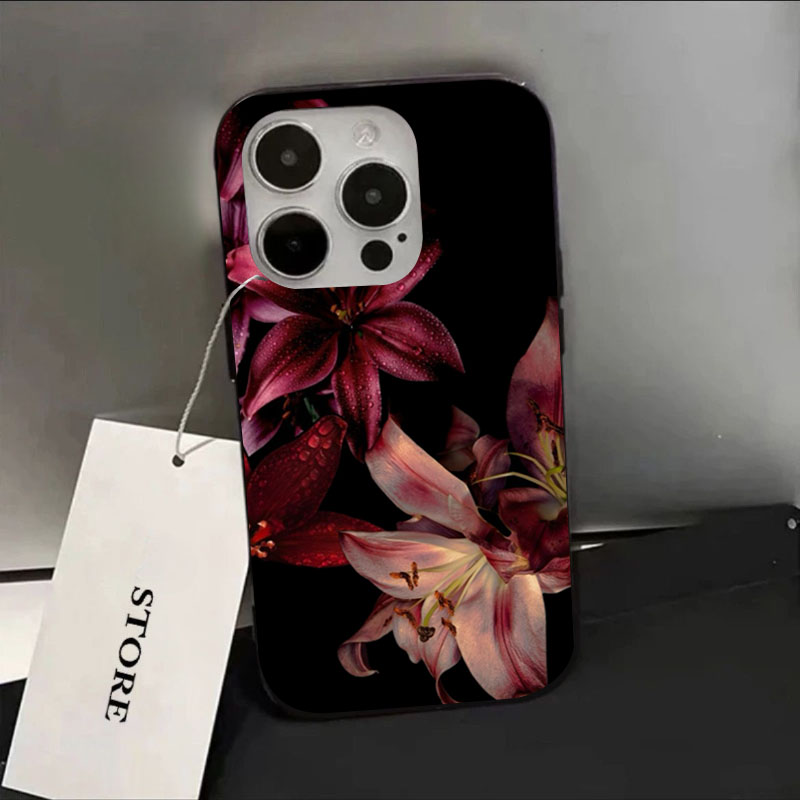 Casing Ponsel Bunga Lily Merah - Plants X ulasan dan harga