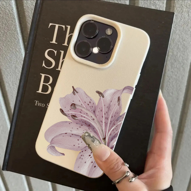 Casing Ponsel Bunga Lily Ungu  - Plants X ulasan dan harga