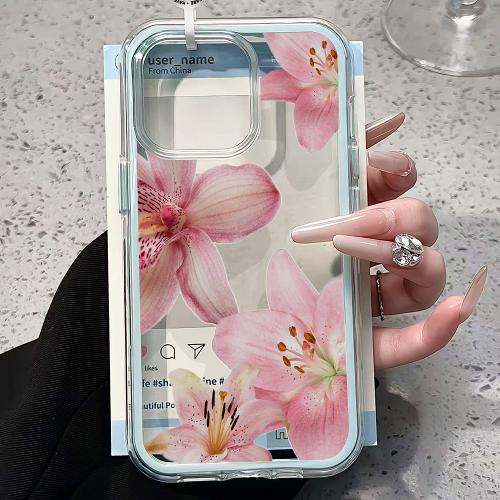 Casing Ponsel Transparan Motif - Plants X ulasan dan harga